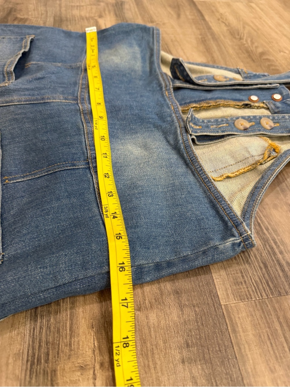 Anthropologie Pilcro Barrel Leg Denim Overalls XS - Picture 9 of 11